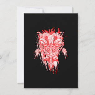 Convite Presente da Igreja de Satanás Todo Louvor ao Bode 