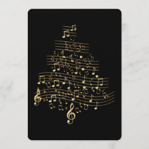 Convite Presente da Mãe Músico Nota Musical Árvore de Nata