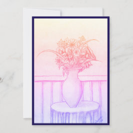 Convite Presente das flores