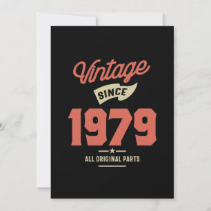Convite Presente de Aniversário de 1979