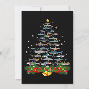 Convite Presente de Árvore de Natal de Tubarão para Amante