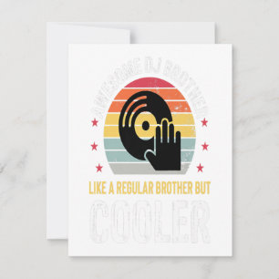 Convite Presente de casamento para irmão engraçado DJ Toca