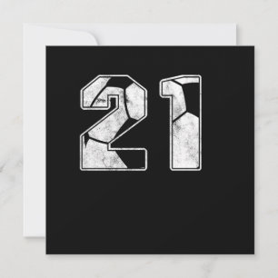 Convite Presente de Celebração de Aniversário de 21 ruas