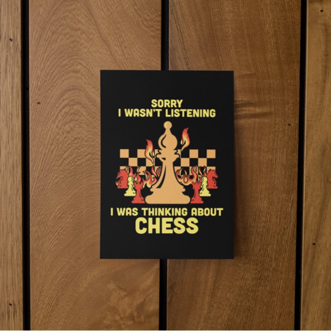 Convite Presente de Citação de Xadrez Engraçado para Jogad (Funny Chess Quote Gift for Chess Players & Lovers Invitation)