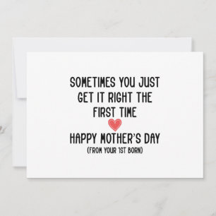 Convite Presente de dia de as mães do Presente do Primeiro