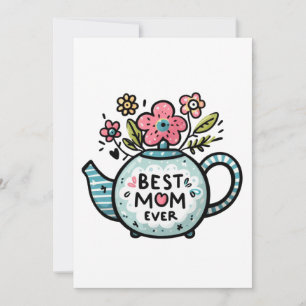 Convite Presente de dia de as mães Melhor Mãe Nunca