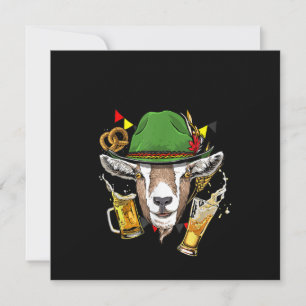 Convite Presente de Fantasia de Lederhosen de Cabra para O