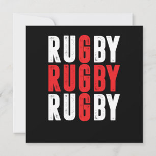Convite Presente de futebol do jogador de rugby do Rugby T
