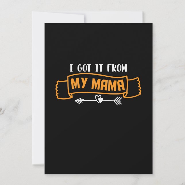Convite Presente de Mãe Eu Ganhei da Minha Mamãe (Frente)