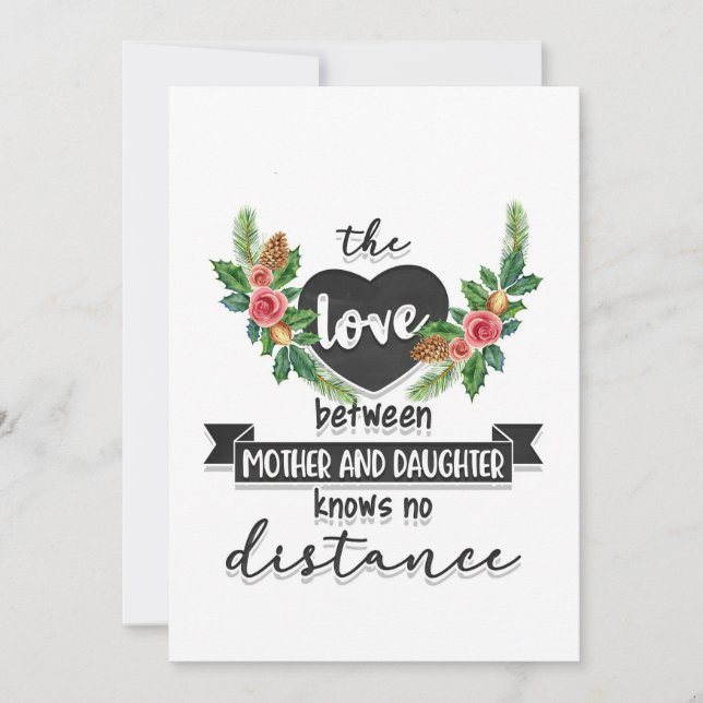 Convite Presente de Mãe O Amor Entre Mãe e Filha (Frente)