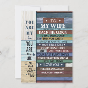 Convite Presente de Mulher Carta Para Minha Esposa Amor