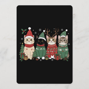 Convite Presente de Natal do Gato Meowy Catmas Xmas