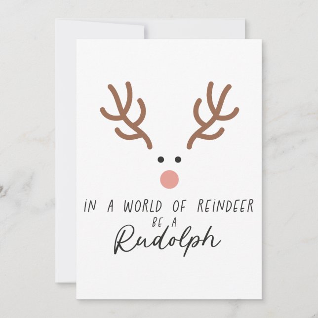 Convite Presente de Natal Em Um Mundo de Renques (Frente)