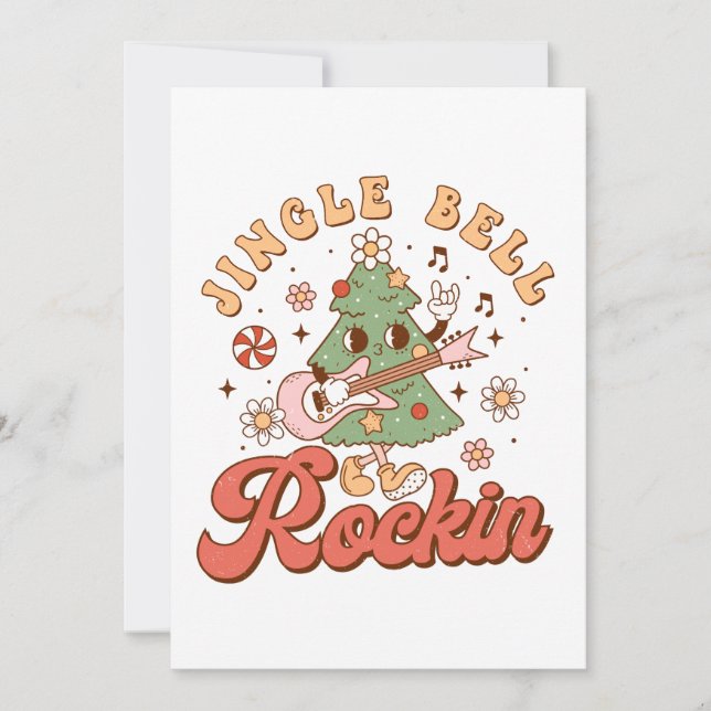 Convite Presente de Natal Jingle Bell Rockin (Frente)