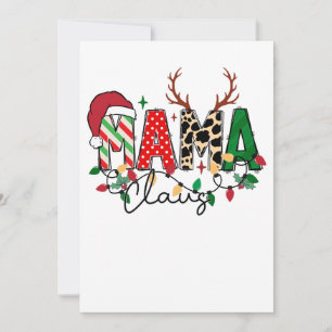 Convite Presente de Natal Mamãe Noel Com Crianças