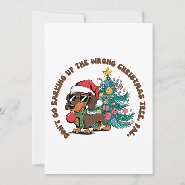 Convite Presente de Natal Não Vá Latindo (Frente)