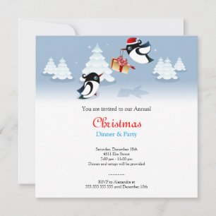 Convite Presente de Natal para Aves Bonitas