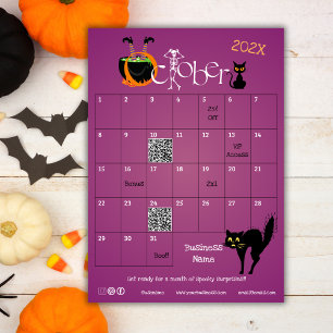 Convite Presente de Promoção de Calendário Avançado de Con