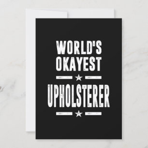 Convite Presente de Título de Trabalho do Upholsterer