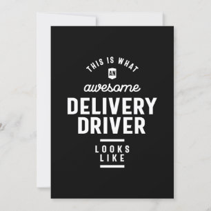 Convite Presente de Título do Driver de Entrega