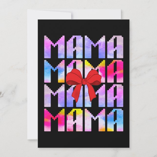 Convite Presente do Dia das Mães para Mamãe (Frente)