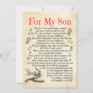 Convite Presente do Filho  Pelo Meu Filho Agradeço-Lhe Po