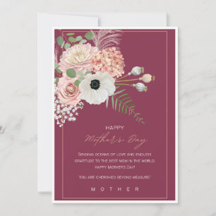 Convite Presente Elegante de Placa de Feliz dia de as mães