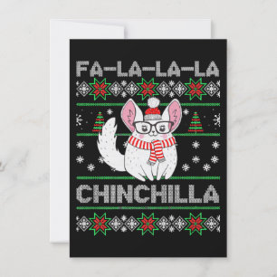 Convite Presente Feio de Natal de Chinchila para Amantes d