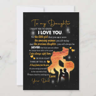 Convite Presente Filha   Carta Para Minha Filha Amor Do Pa