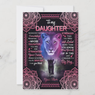 Convite Presente Filha   Carta Para Minha Filha Da Mamãe