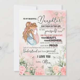 Convite Presente Filha   Carta Para Minha Filha Da Mamãe