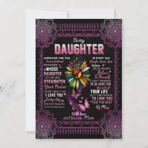 Convite Presente Filha   Carta Para Minha Filha Da Mamãe