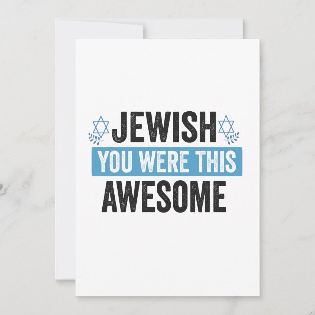 Convite Presente judaico de Hanukkah engraçado e incrível (Frente)