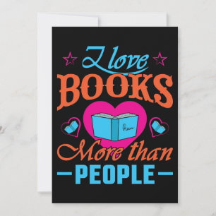 Convite Presente Leitor Eu Amo Livros Mais Do Que Pessoas