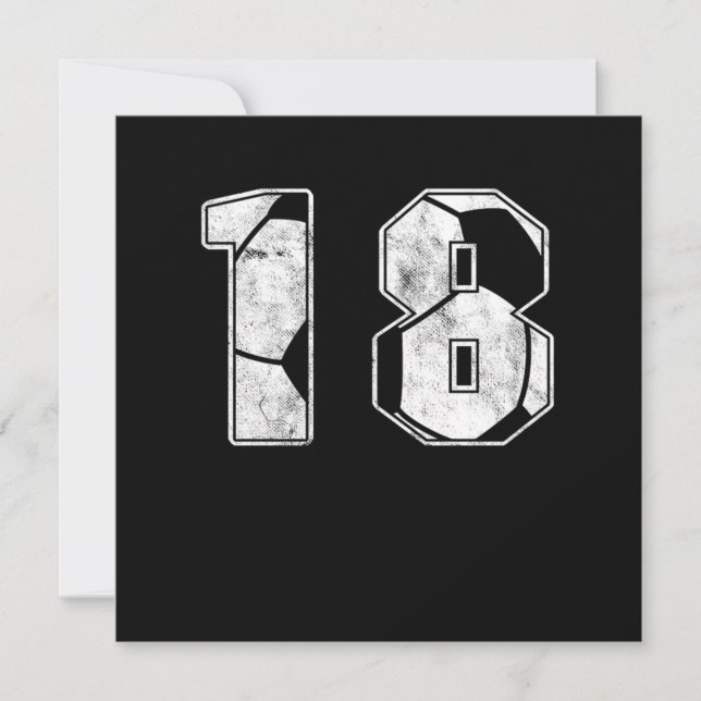 Convite Presente no 18. º aniversário da Celebração de Fut (Frente)