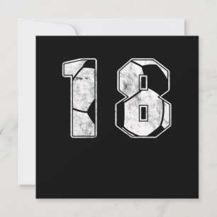 Convite Presente no 18. º aniversário da Celebração de Fut