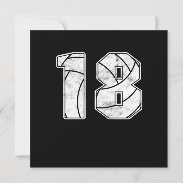 Convite Presente no 18° aniversário da Celebração de Volei (Frente)