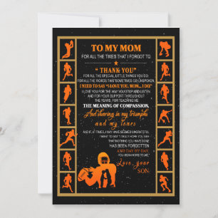 Convite Presente para a Mamãe Carta para Minha Mãe Amor