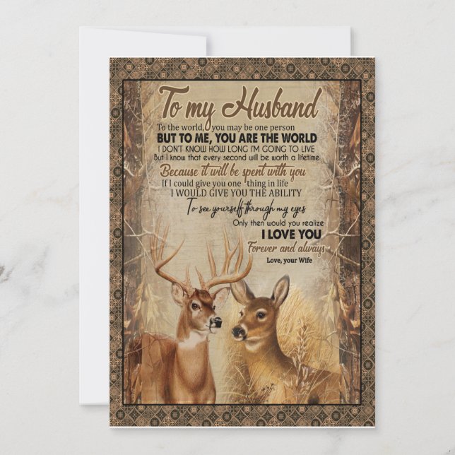 Convite Presente para marido| Carta À Minha Mulher (Frente)