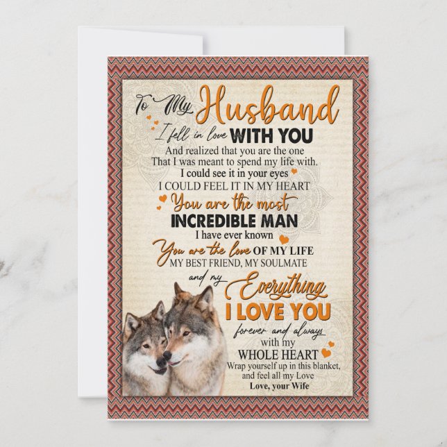 Convite Presente para Marido | Carta para Meu Marido da Es (Frente)