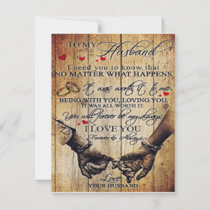 Convite Presente para meu marido Carta para ele