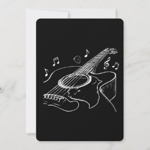 Convite Presente para Músico Tocador de Violão