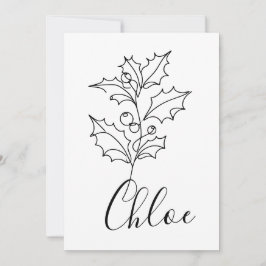 Convite Presente Personalizado da Flor de Nascimento do Az