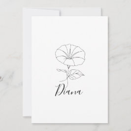 Convite Presente Personalizado da Flor de Nascimento Morni