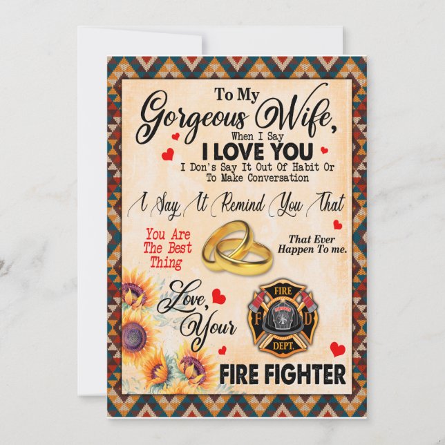 Convite Presentes da esposa| Carta À Minha Mulher De Amor  (Frente)