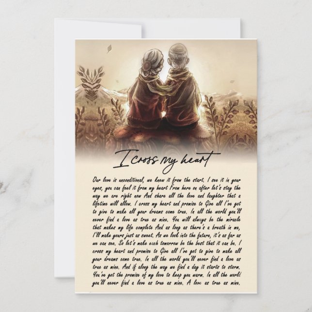 Convite Presentes de Casal| Para O Meu Soulmate, Atravesso (Frente)