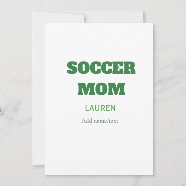 Convite PRESENtes DE DIA DAS MÃES PARA MÃE DE FUTEBOL VERD (Frente)