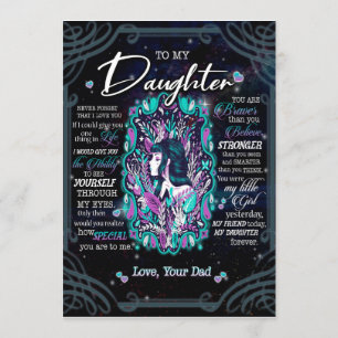 Convite Presentes de Filha  Carta À Minha Filha Do Pai