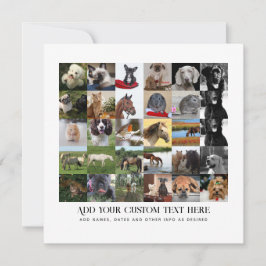 Convite PRESENtes DE FOTO MÃE PAI AVÔ AVÓ ANIMAIS DE ESTIM