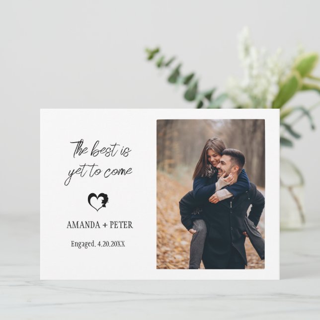 Convite Presentes de noivado para ofertas de Casal recém-e (Em pé/Frente)